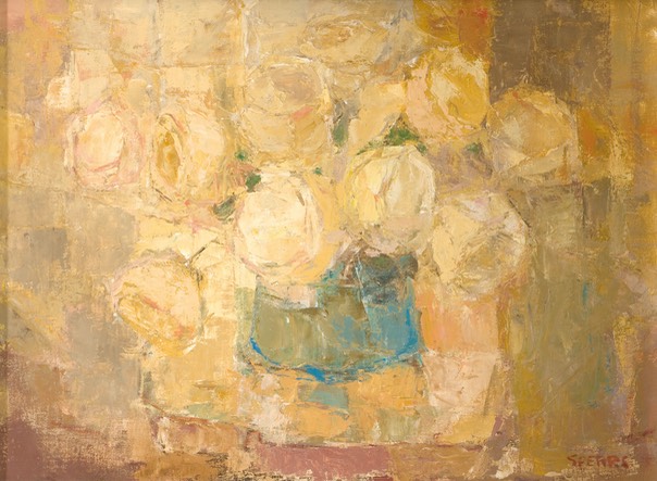 224 Still life with yelow roses 43x58.5 SA Decker