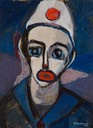 165 Red lipped clown 32x24 Susanna UK