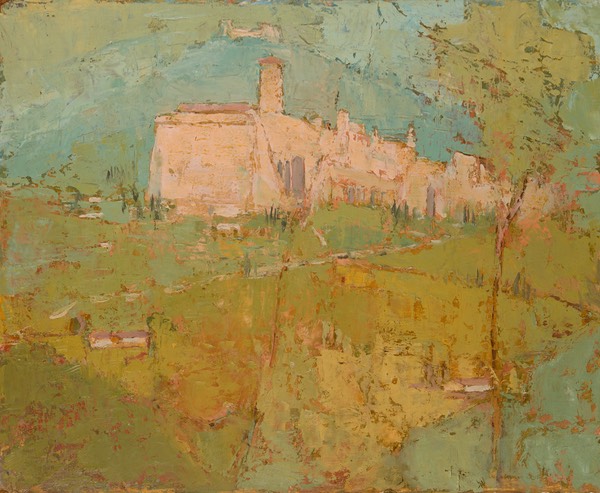 507 Italian hill village 45x56 Libertas