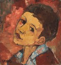 159  Head of a boy  30.5x28.5  Belinda  SA BFC0165