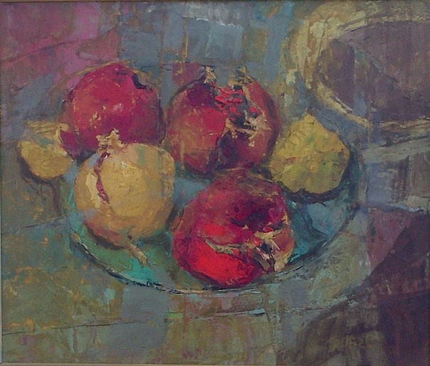 359 Pomegranates and lemons 37x43.5 Strydom Leon SA