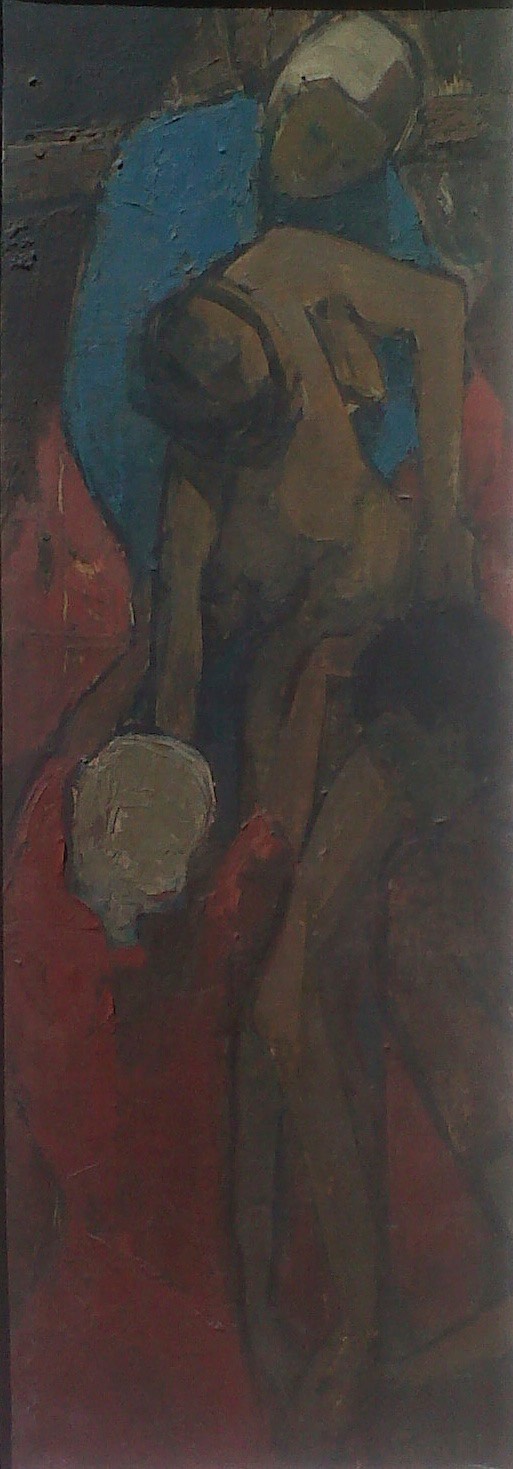 316 Christ descending from the cross 57.5x20 Christine Norton SA