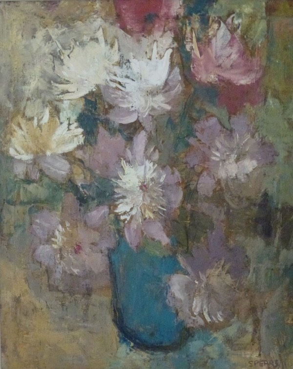 345 Still life with spring anemones 74x59   Peter Spence  SA