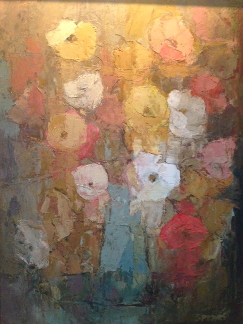 315  Mixed flowers in a blue vase  Ilse du Plessis SA